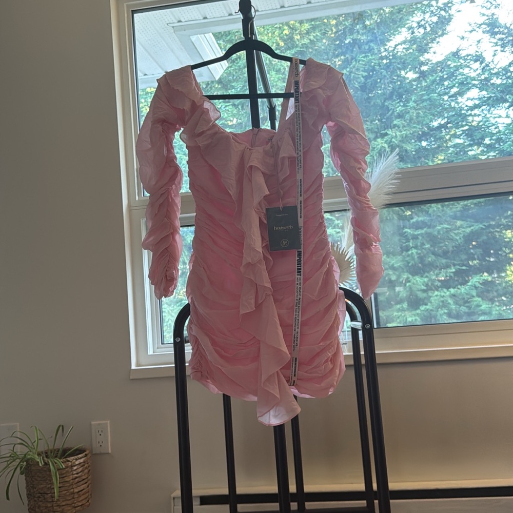 House of CB Blush Ruffle Dress